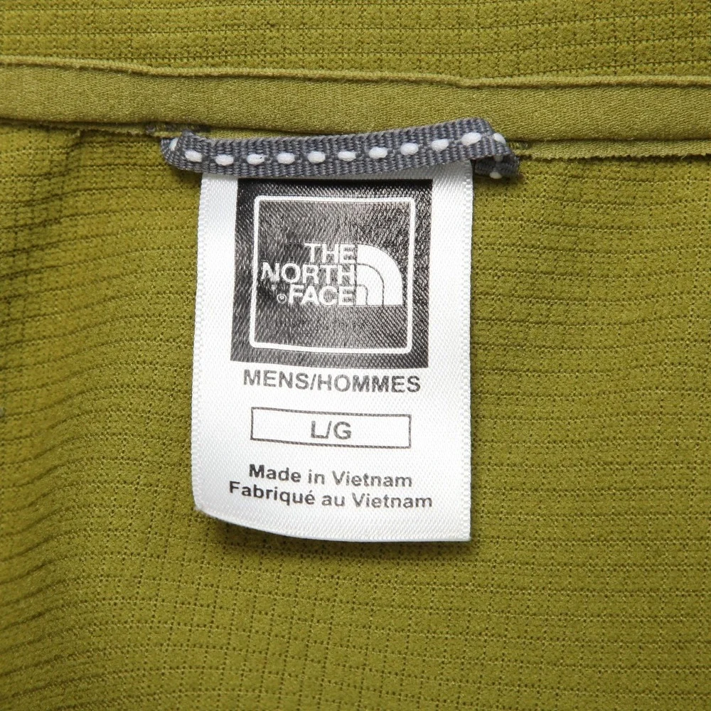 North Face Pullover Mens Large Softshell Jacket Half Zip Outdoor Hiking AEWU